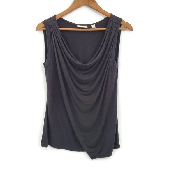NYC Womens Sleeveless Draped Neck Blouse Small - Picture 2 of 10
